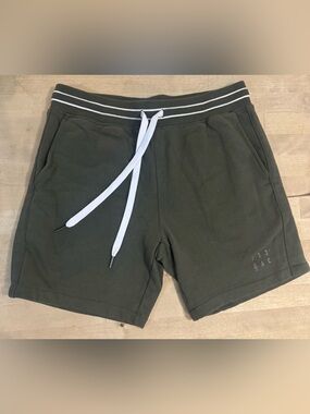 Grand AC streetwear Men's Olive Green Drawstring fleece Shorts
